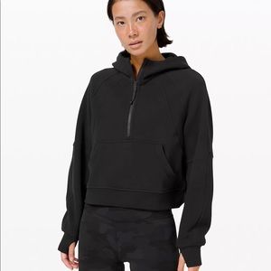Lululemon Scuba 1/2 Zip Hoodie - XS/S (Black)